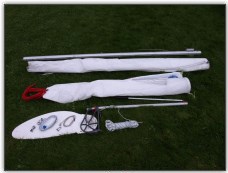 Photo 9, Parts laid out ready to rig